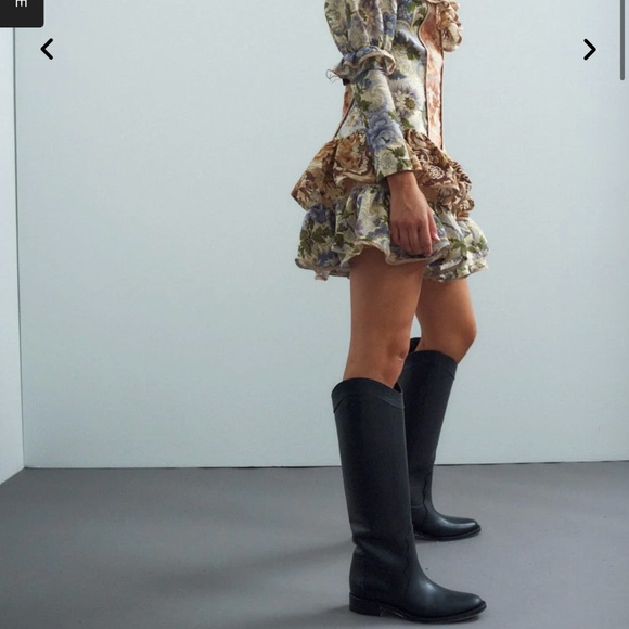 Alemais PHILLIPA RUFFLE NECK MINI DRESS SALE - Picture 3 of 7
